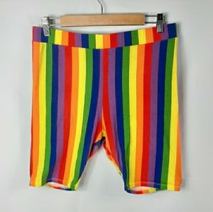 Divided rainbow shorts